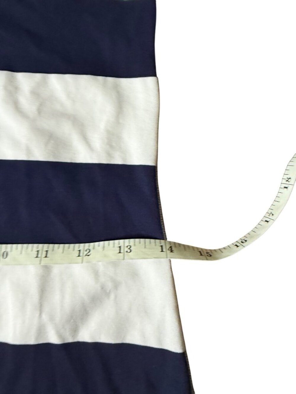 Lululemon Cool Racerback Extra Long Navy White Striped Tank Women Size 4 W1A21S - Picture 13 of 16